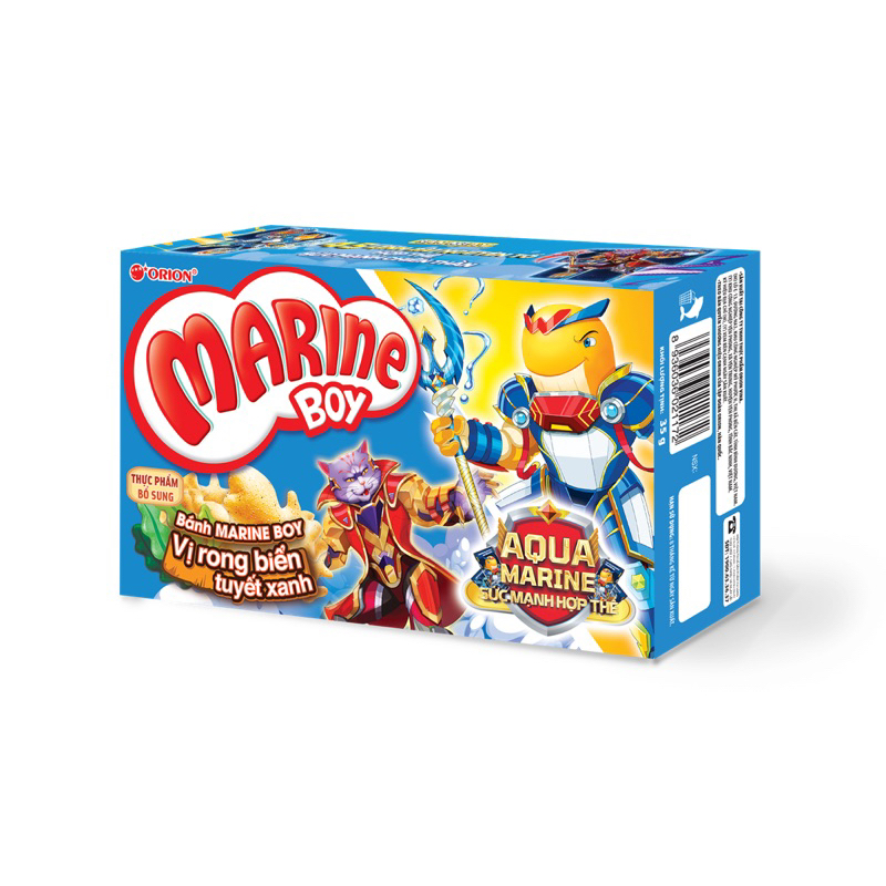 Bánh Cá Marine Boy Orion - Đầy Đủ 6 Vị : Tôm - Tảo - Gà - Socola - Sườn Bò - Lăk
