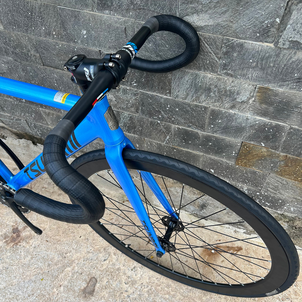 Xe đạp fixed gear TSUNAMI SNM100 cơ bản - Xanh dương nhạt