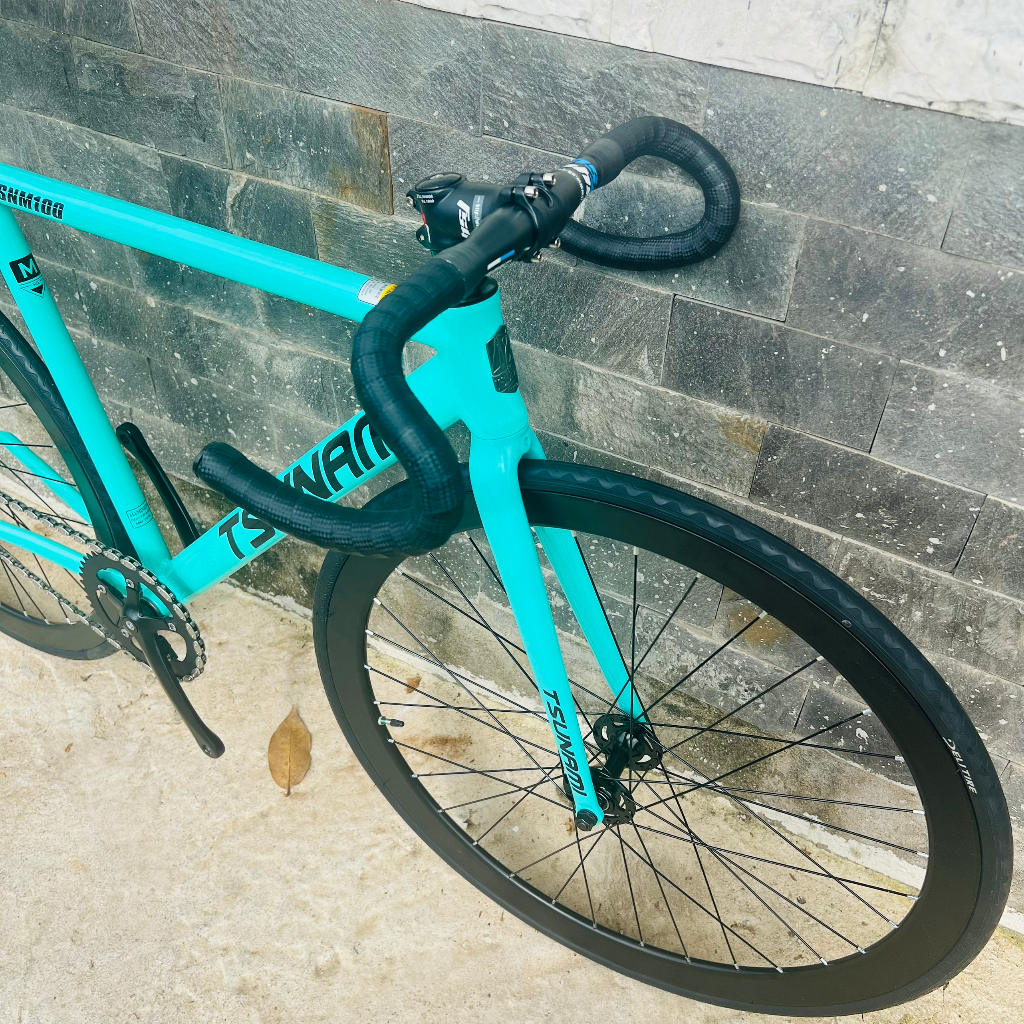 Xe đạp fixed gear TSUNAMI SNM100 cơ bản - Xanh ngọc