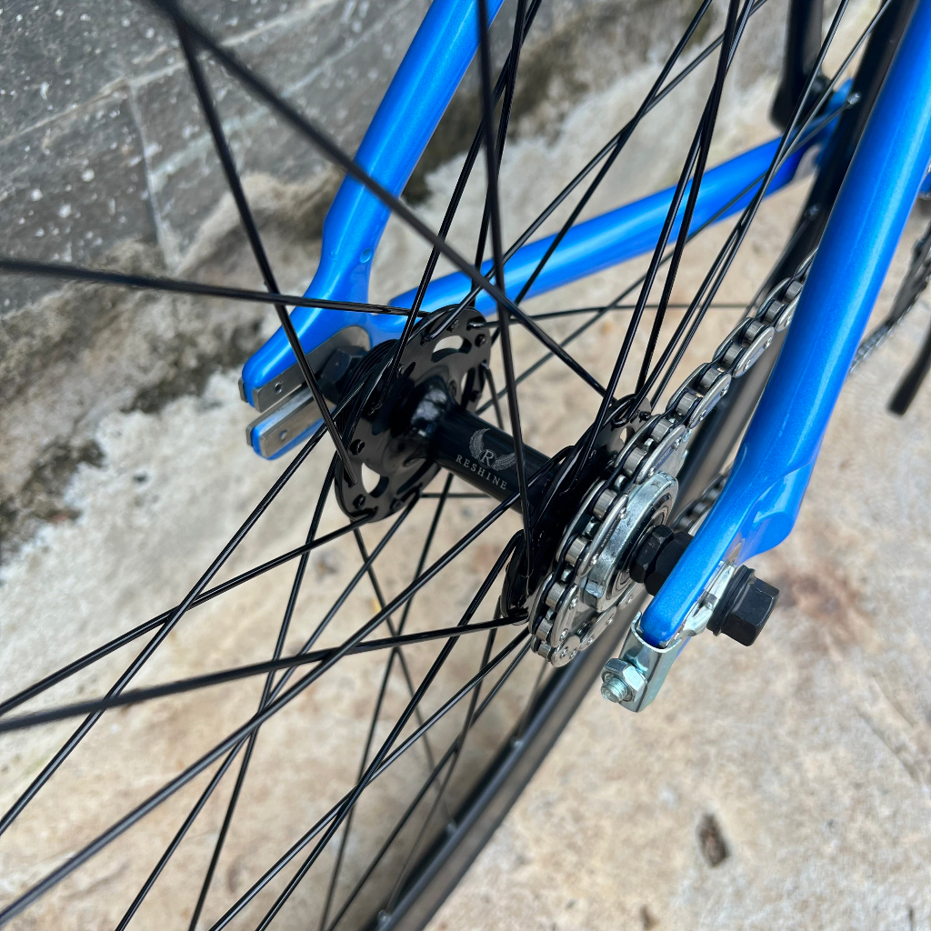 Xe đạp fixed gear TSUNAMI SNM100 cơ bản - Xanh dương nhạt