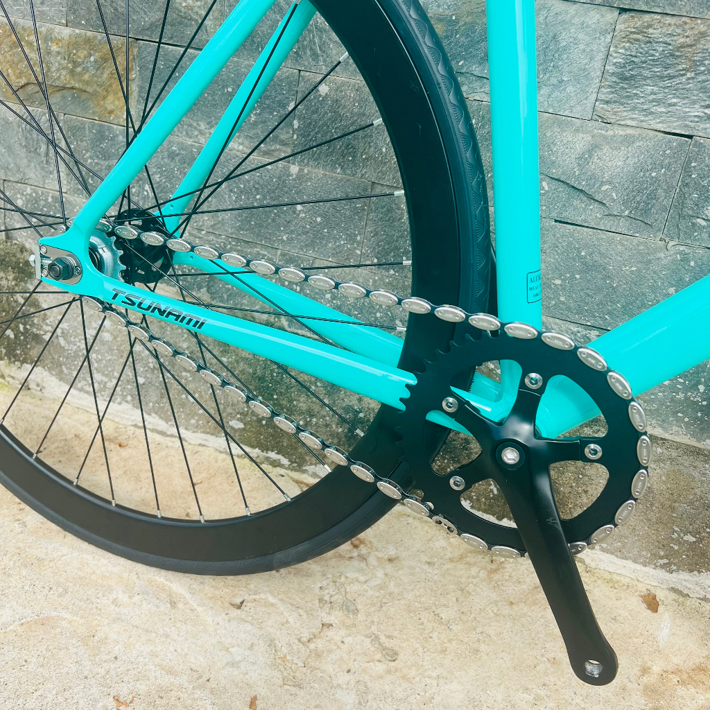 Xe đạp fixed gear TSUNAMI SNM100 cơ bản - Xanh ngọc
