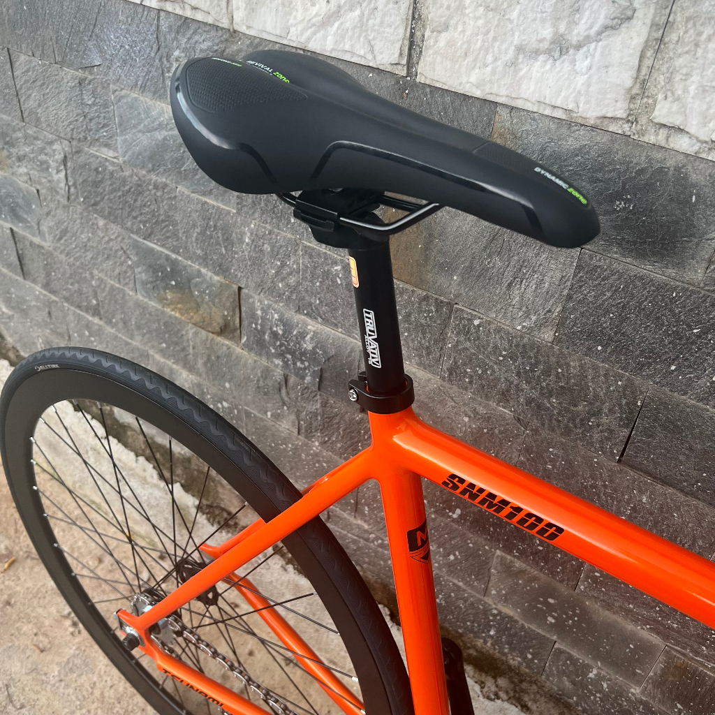 Xe đạp fixed gear TSUNAMI SNM100 cơ bản - Màu cam