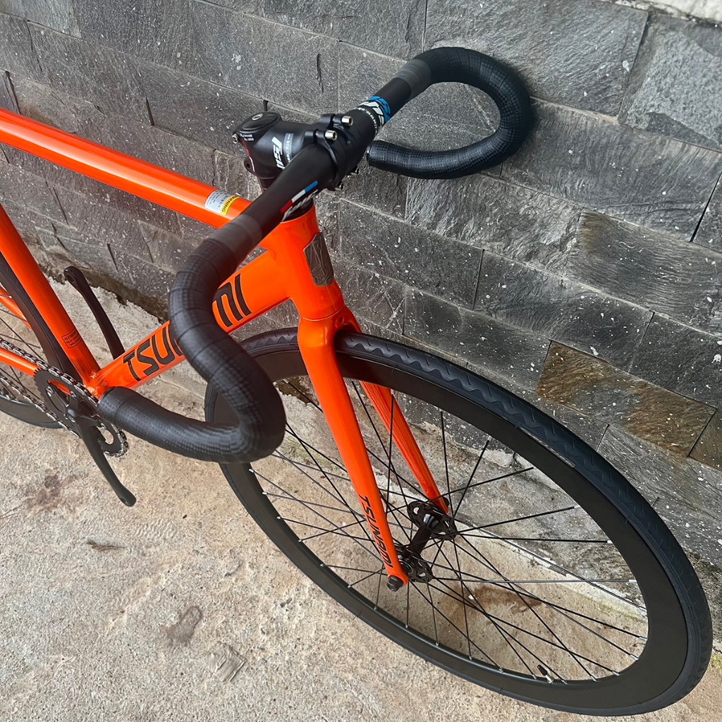Xe đạp fixed gear TSUNAMI SNM100 cơ bản - Màu cam
