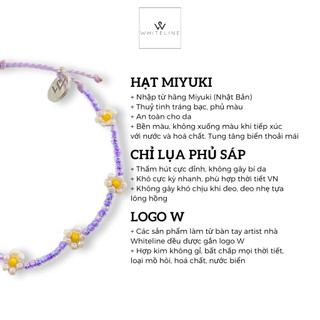 [Whiteline] Vòng tay Daisy Crystal Lavender (có size vòng Chân)