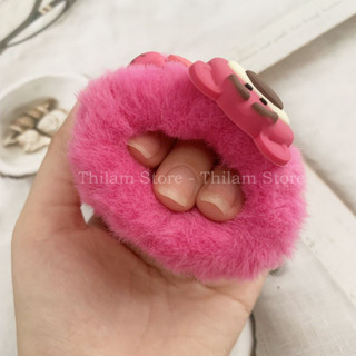 Set 5 dây cột tóc lông gấu hồng Lotso cute