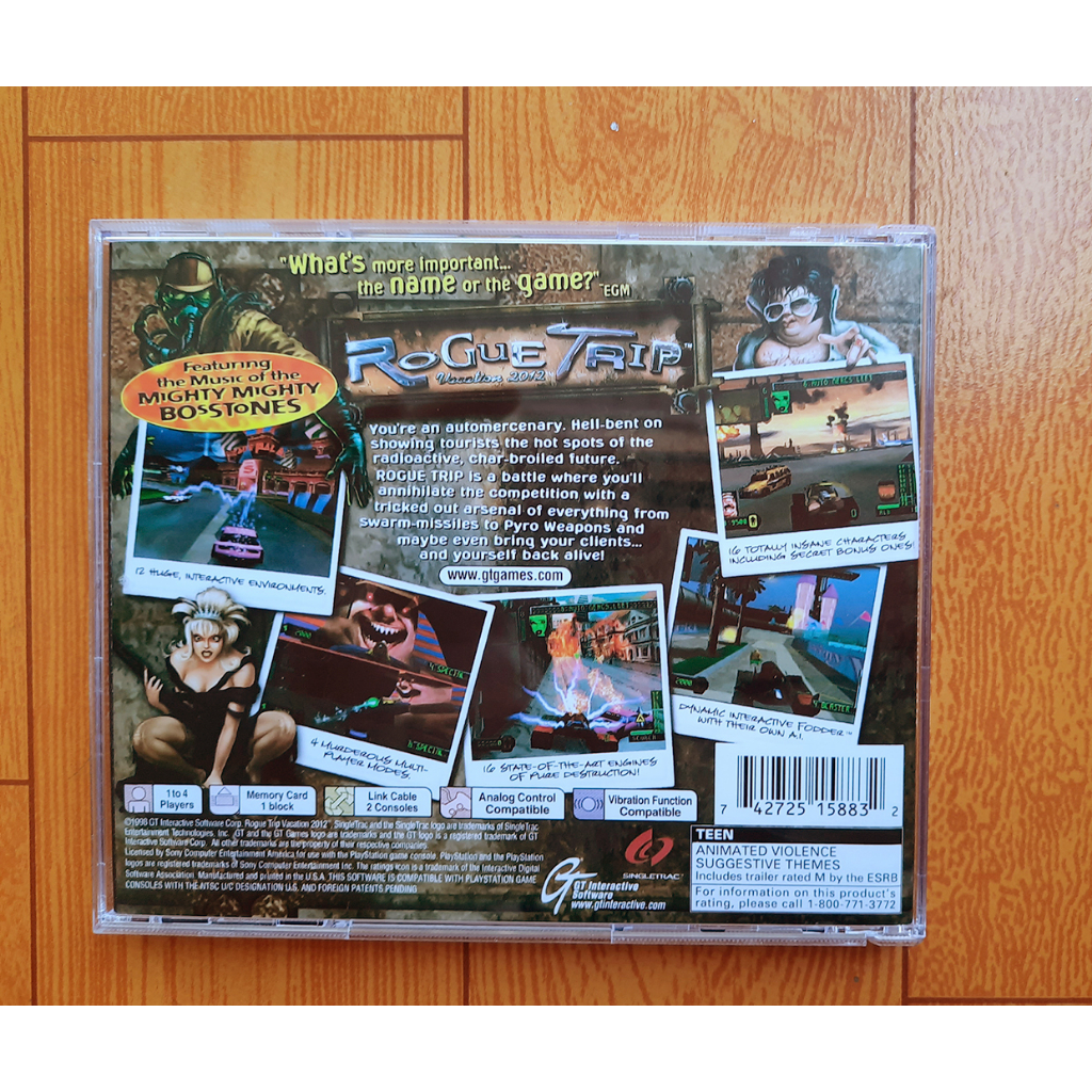 Game ps1 Rogue trip 2012 no brand