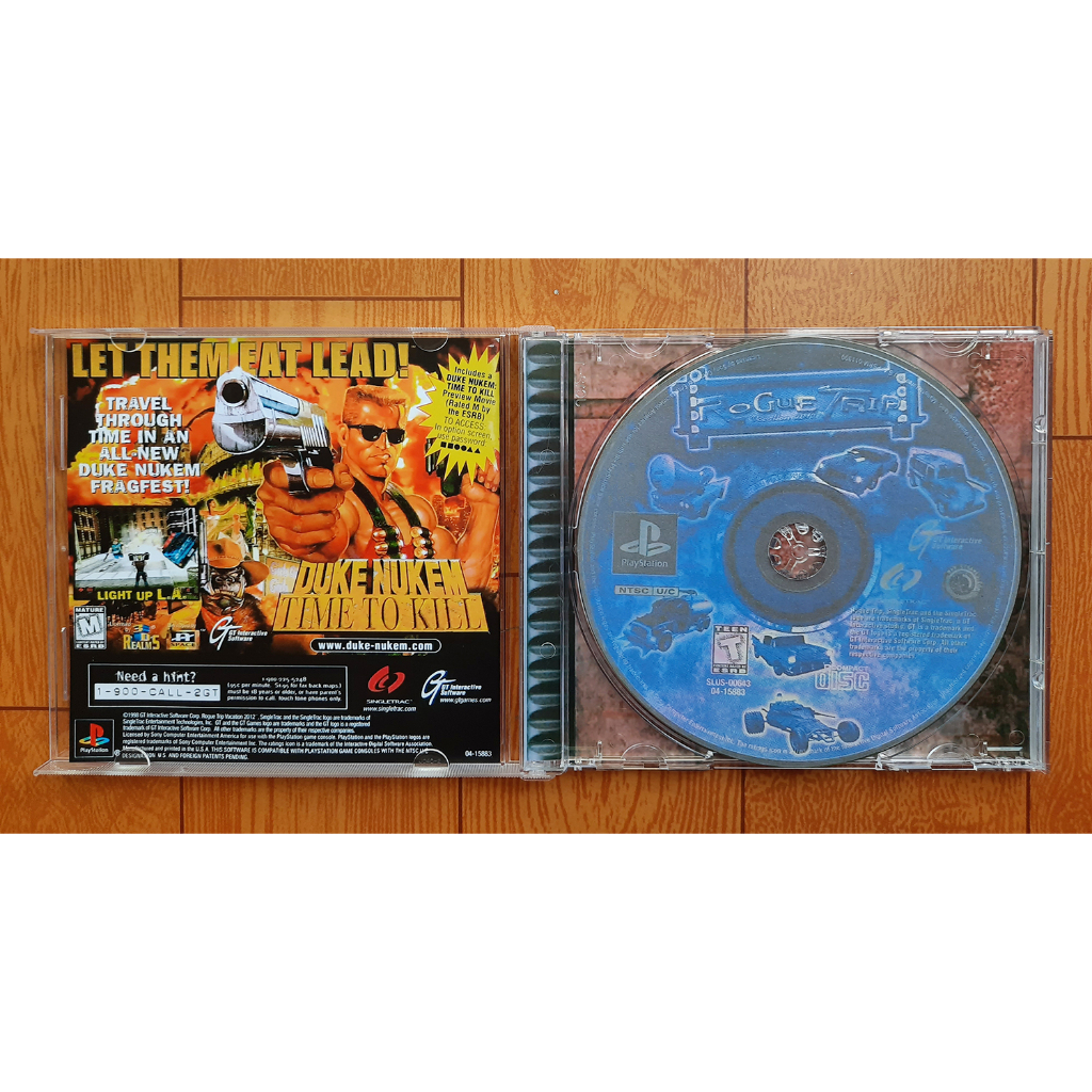 Game ps1 Rogue trip 2012 no brand