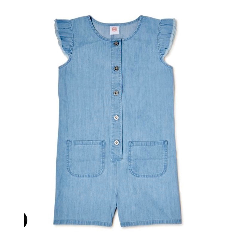 Jumsuit denim bé gái A68