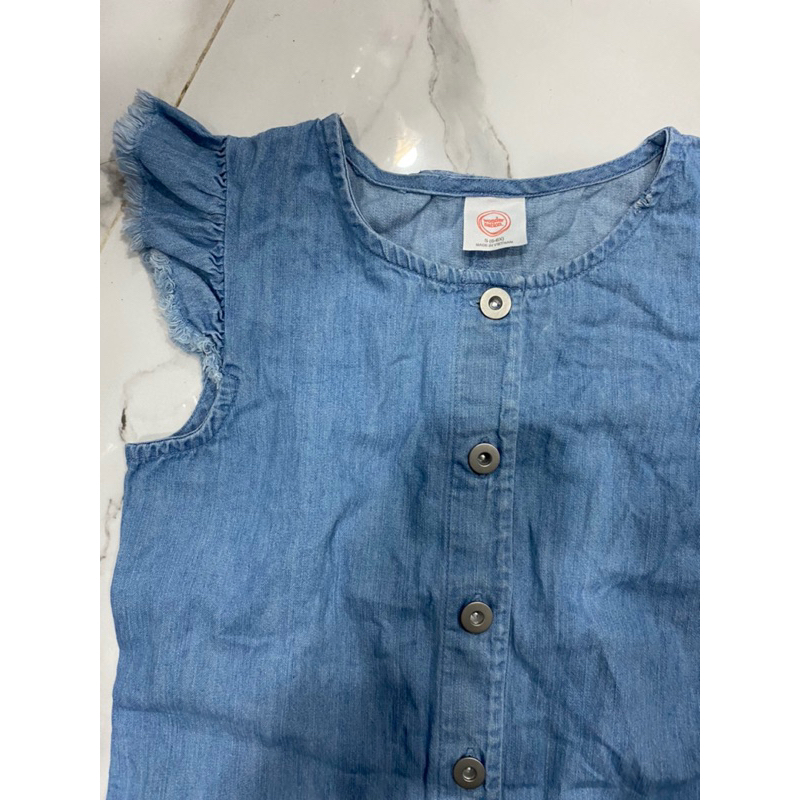 Jumsuit denim bé gái A68