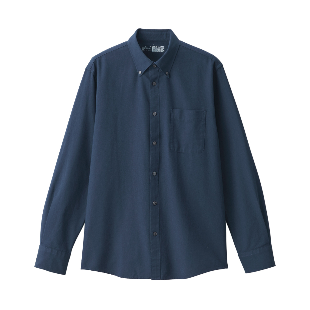 MUJI ÁO SƠ MI OXFORD CỔ CÀI NÚT