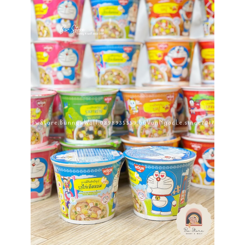 Mì Nissin Doraemon Thái Lan cho bé đủ vị - Hộp 40gr