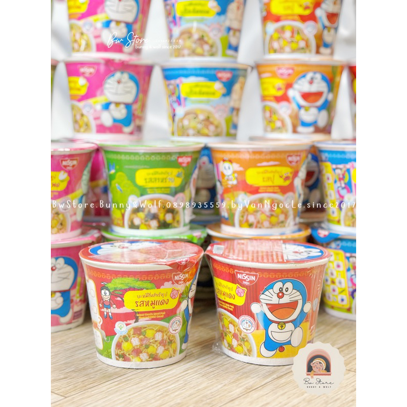 Mì Nissin Doraemon Thái Lan cho bé đủ vị - Hộp 40gr