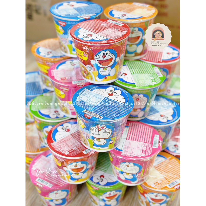 Mì Nissin Doraemon Thái Lan cho bé đủ vị - Hộp 40gr