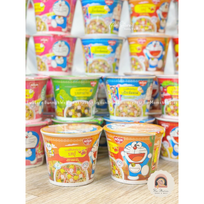 Mì Nissin Doraemon Thái Lan cho bé đủ vị - Hộp 40gr