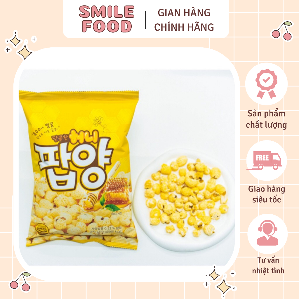 combo 3 gói Bỏng ngô Hàn Quốc ( 110gr/ gói)