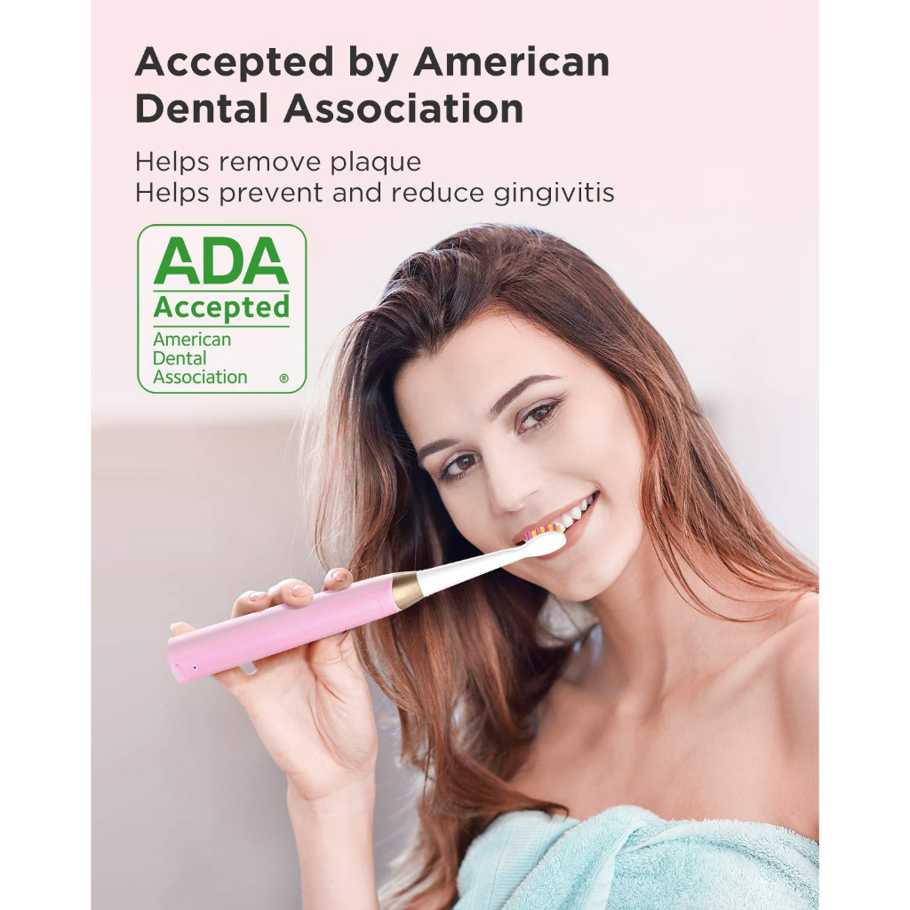 Bàn chải đánh răng điện SENK X3 Plus Công nghệ Sóng Âm Kèm 8 đầu thay thế - Hàng Chính Hãng Bảo Hành 12 Tháng