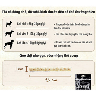 Bánh Thưởng Que mềm Stick Jerky cho Chó 50g Hàn Quốc - Nhiều Vị Phomai ; Gà; Cá Hồi; Phomai và Cá Hồi; Gà và Phomai