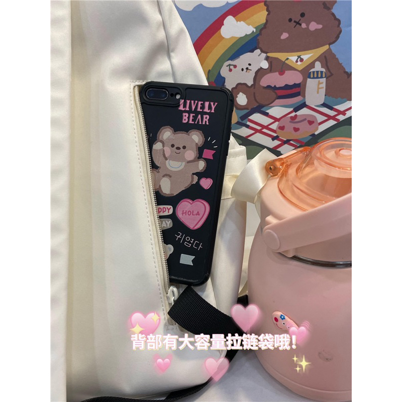 Balo poly chống thấm nơ xinh xắn