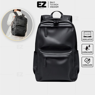  Balo da đi học nam nữ kiểu dáng basic EZ BALO BLD03 Cặp đi học da thời trang đựng laptop 15.6 inch 