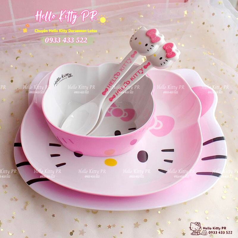 CHÉN DĨA MUỖNG 3D HELLO KITTY
