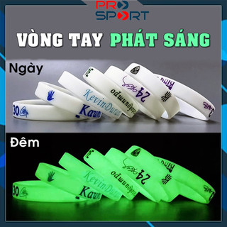 Vòng tay cao su phát sáng, vòng đeo tay thể thao bóng rổ silicone nba cho nam nữ pro sport