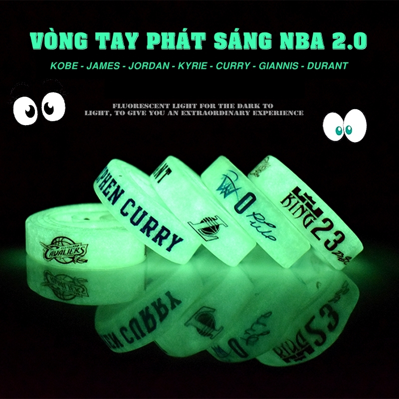 Vòng Tay Cao Su Thể Thao, Vòng Đeo Tay Bóng Rổ NBA Nam Nữ Chống Nước Giá Rẻ PRO SPORT