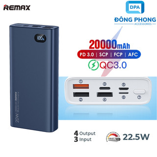 Pin dự phòng remax rpp-292 20000mah 22.5w chính hãng
