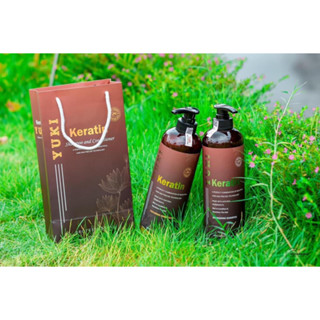    Chính hãng   cặp gội xả colagen keratin Yuki phục hồi tóc khô xơ kiềm dầu 8-00ML  1 chai 