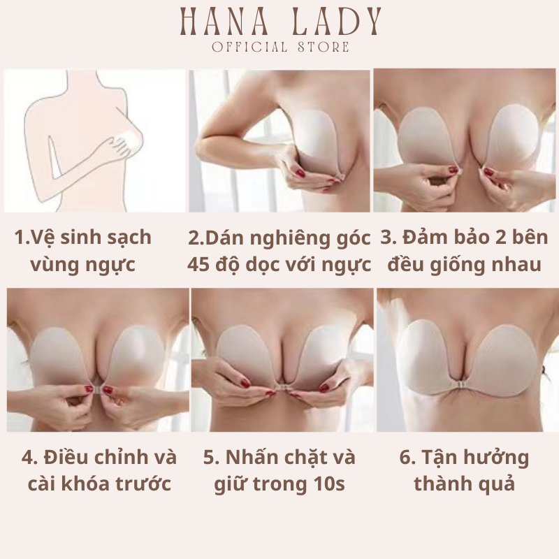 Áo ngực dán giúp nâng ngực hình bàn tay dán ti nâng ngực keo siêu dính D041