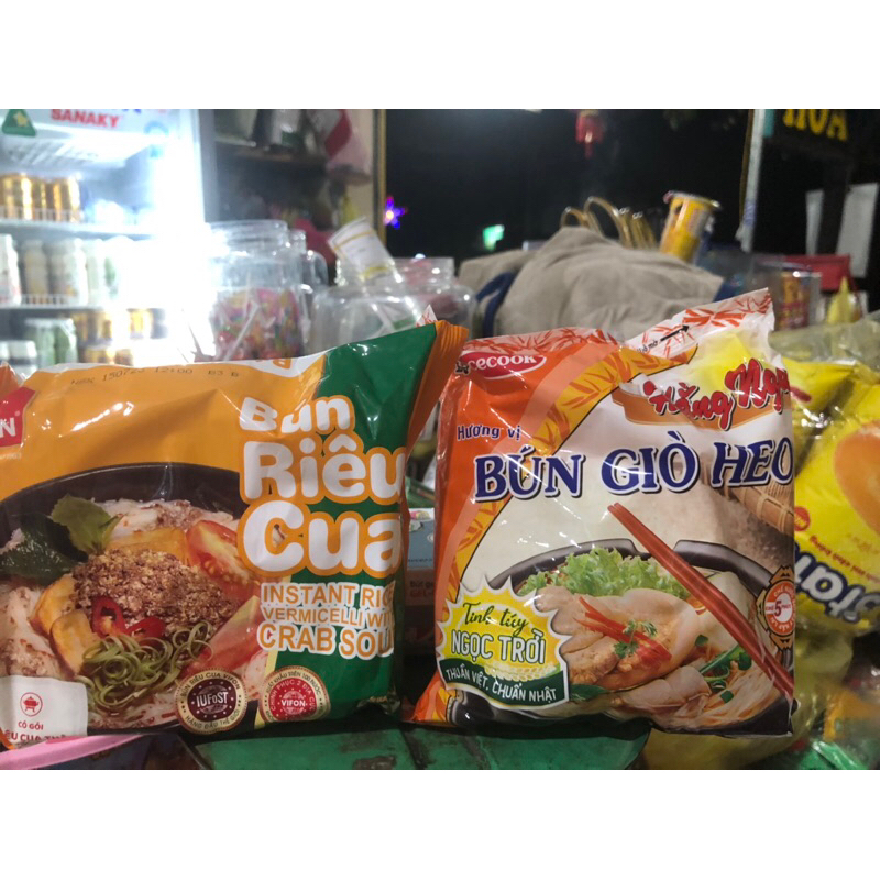 Bún riêu cua- bún giò heo - combo5gói