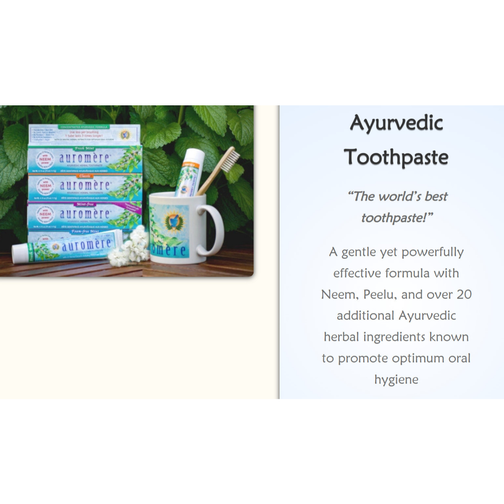 Kem đánh răng Neem Auromere, Ayurvedic Herbal Toothpaste