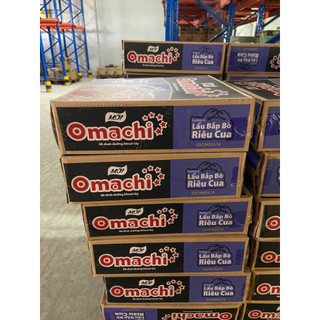 Combo 5 gói mì khoai tây omachi vị lẩu bắp bò riêu cua 80g/gói
