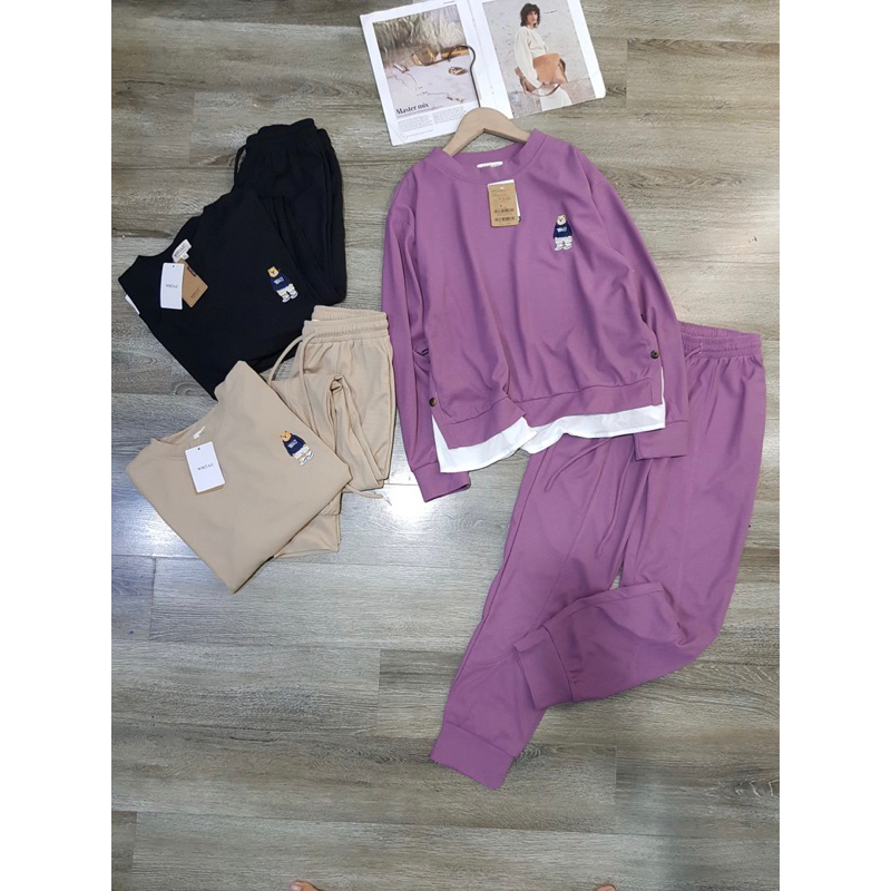 Bộ nỉ gấu teddy
