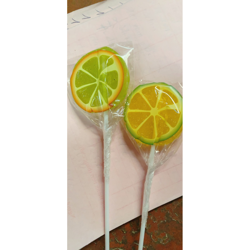 Hộp 50 que kẹo mút dẻo hinh mút chanh siêu ngon