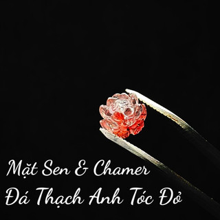 Mặt Sen Thạch Anh Tóc Đỏ tự nhiên Chamer
