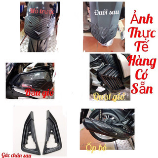ốp trang trí sh cao 2024,2023, 2020,2022,2021  (6 món) carbon lắp chung sh125,sh150,sh160