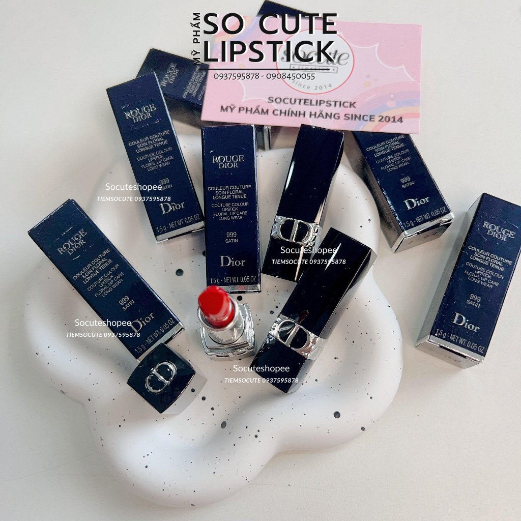 Son D.ior Rouge 999 - 520 - 720 - 100 - 525 - 772 - 080 - 625 - 505 - 300 - 846 Velvet Matte Minisize