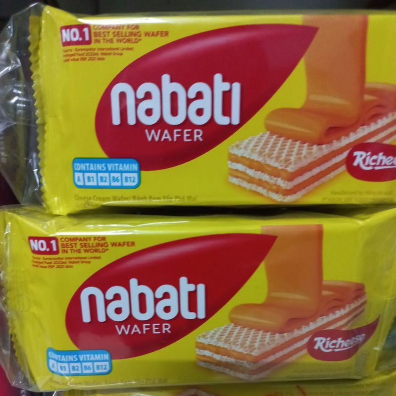 BÁNH  NABATI GÓI10 CHIẾC VỊ PHÔ MAI, socola