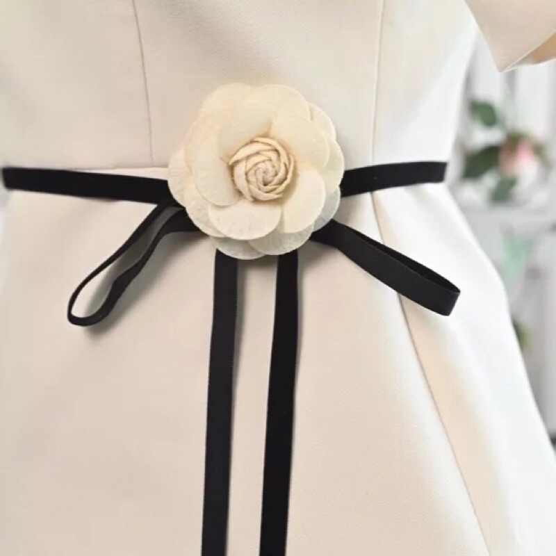 Thắt Lưng Nhung Kèm Hoa Nhiều Mẫu Dây 2 mét