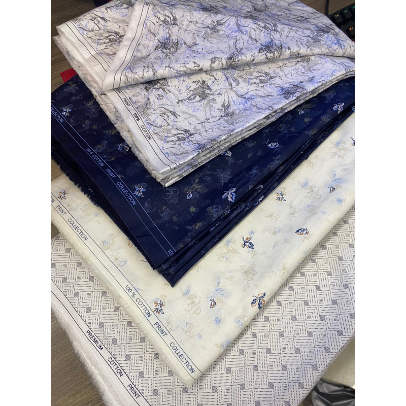 Vải Bông Cotton - Vải Sơ Mi Hoạ Tiết - Vải Sơ Mi Cotton Hoạ Tiết Hoa