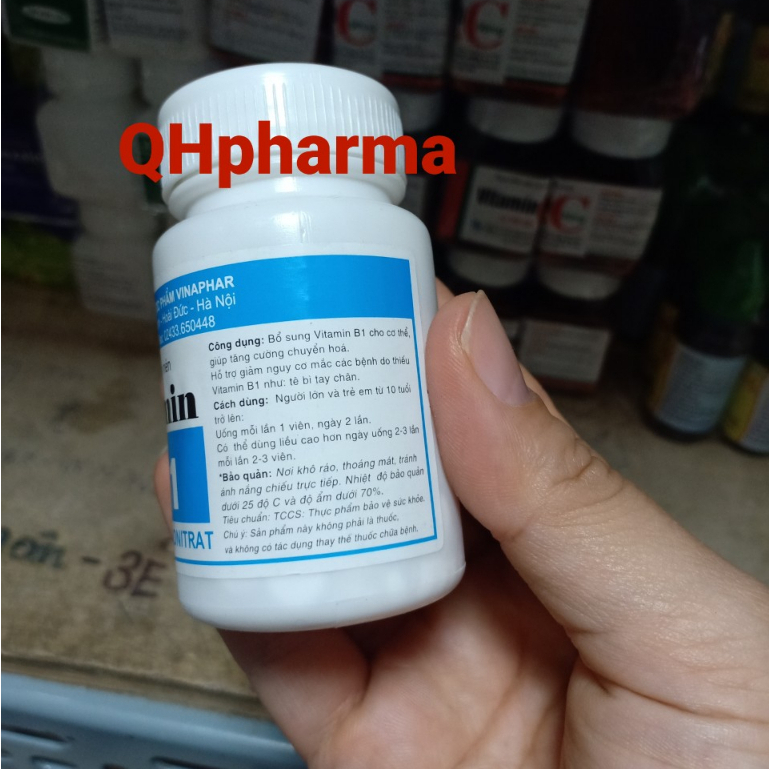 Vitamin B1 lọ 300 viên giúp tăng cường chuyển hóa,giảm tê bì chân tây