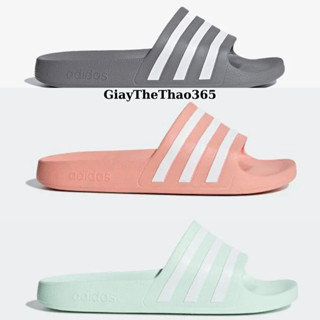 dép quai ngang đúc nguyên khối 3 sọc nam nữ,dép nữ adidas chống trơn trượt ful box-giaythethao365