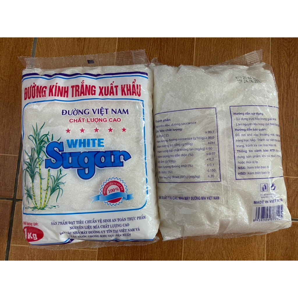 Đường Kính  Trắng/Vàng túi 1kg