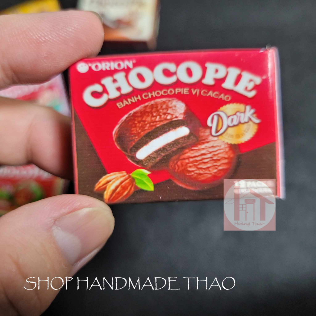 Mô hình hộp bánh tý hon bằng giấy trang trí dollhouse,roombox