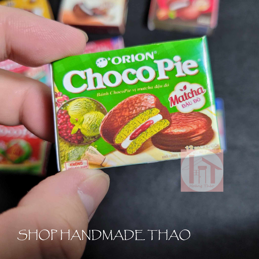 Mô hình hộp bánh tý hon bằng giấy trang trí dollhouse,roombox