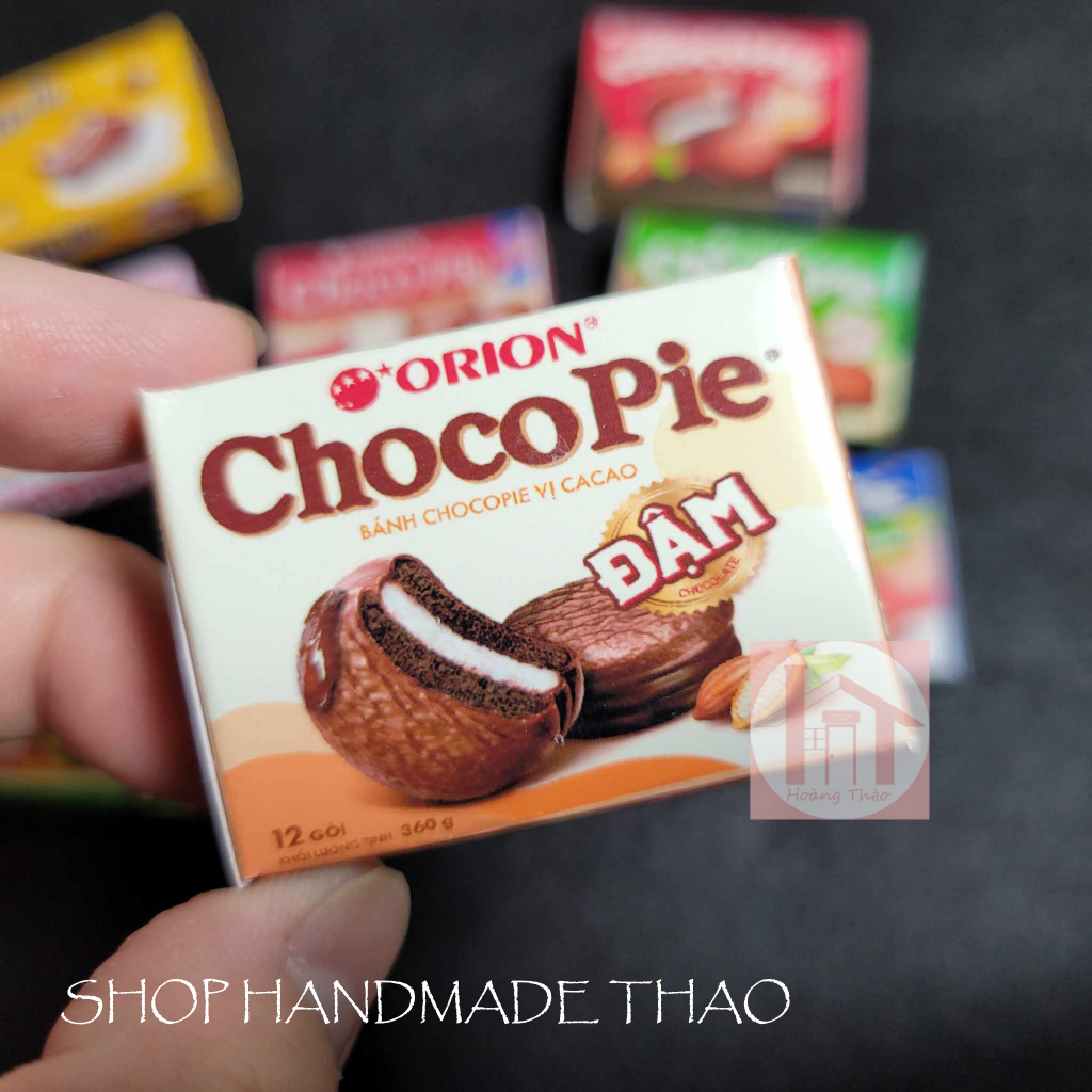 Mô hình hộp bánh tý hon bằng giấy trang trí dollhouse,roombox