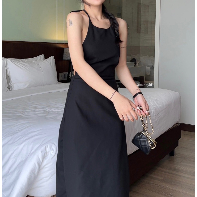 Đầm linen cổ yếm | YEM DRESS | mir.byhi
