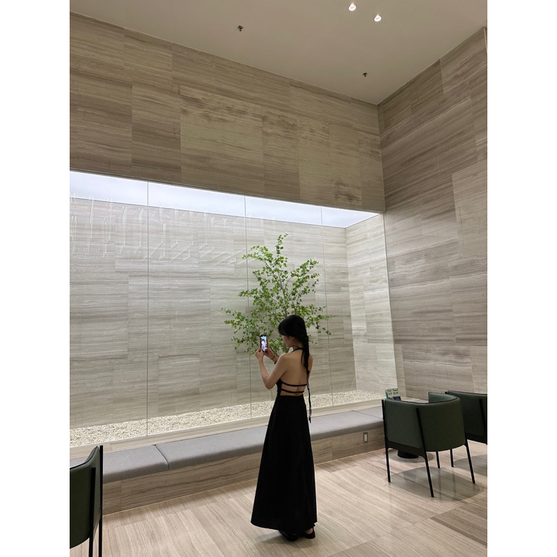 Đầm linen cổ yếm | YEM DRESS | mir.byhi