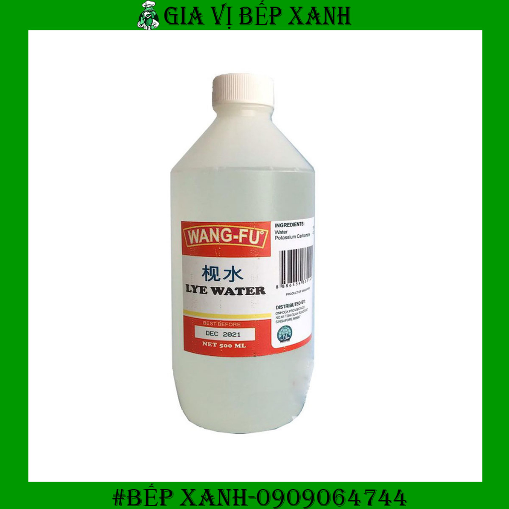 Nước tro tàu làm bánh Lye Water - Singapore 500ml