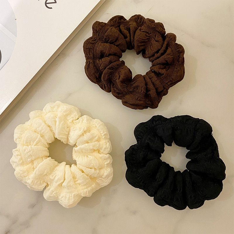 Dây buộc tóc scrunchies màu pastel trơn cao cấp iLita set cột tóc dễ thương sang trọng